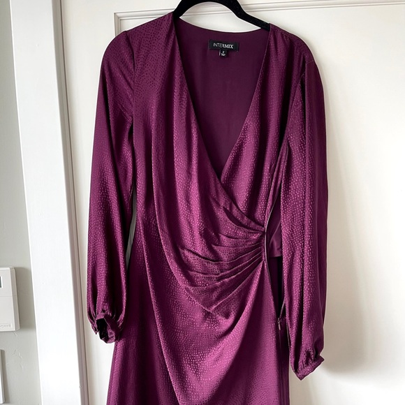 Intermix Maroon dress size 2 - Picture 1 of 5